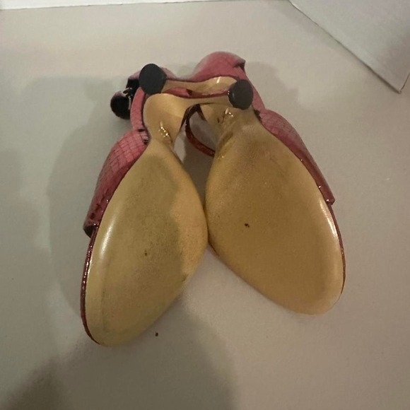 Lolacruz Metallic Pink Leather Sandal SIZE 38/7 - Picture 5 of 7